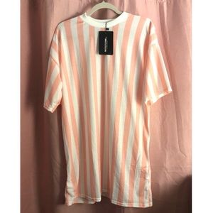 PLT stripe t-shirt dress
